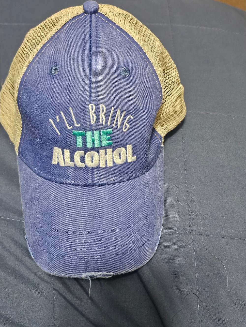 I'LL BRING THE ALCOHOL Piper Lou Trucker Hat Cap Mesh And Snap Back